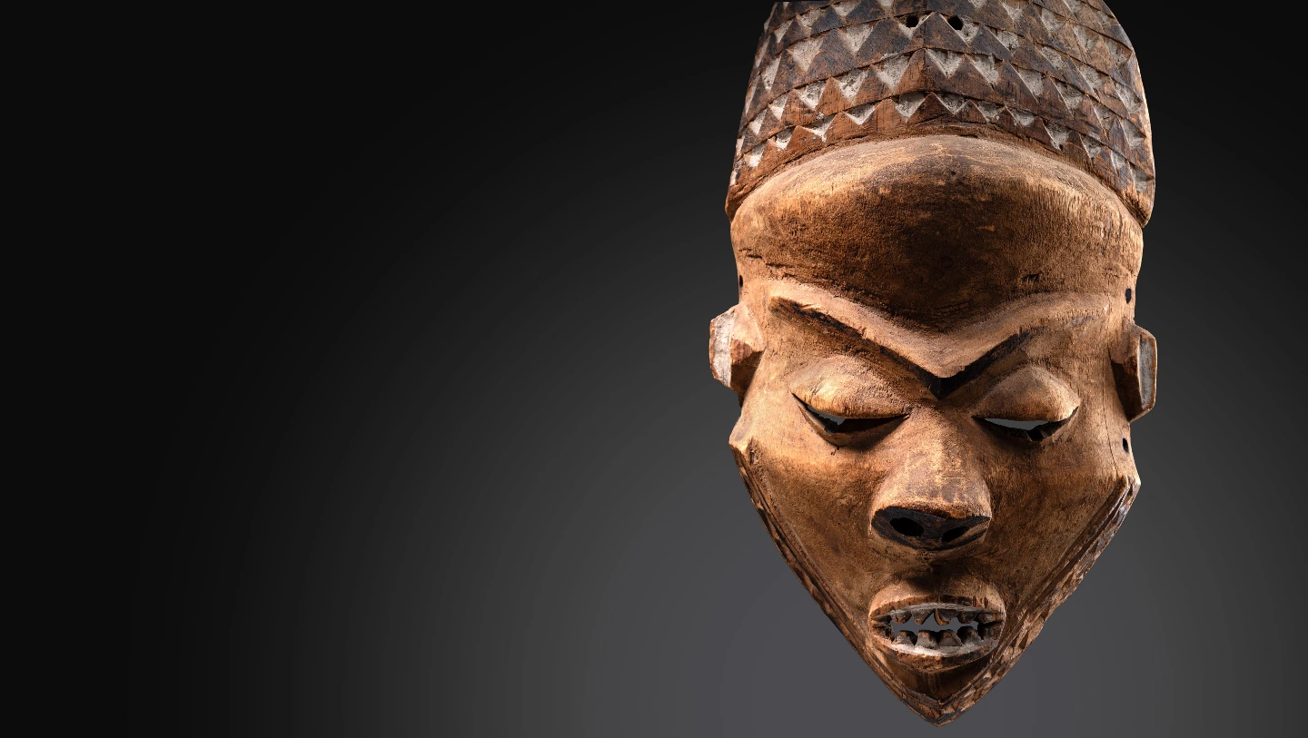 Maske "mbuya", D.R. Kongo, Pende
