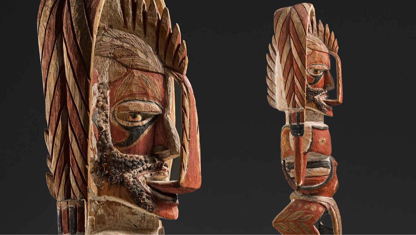 Exzellente "malagan" Figur, Papua-Neuguinea - Bismarck Archipel - Neu Irland