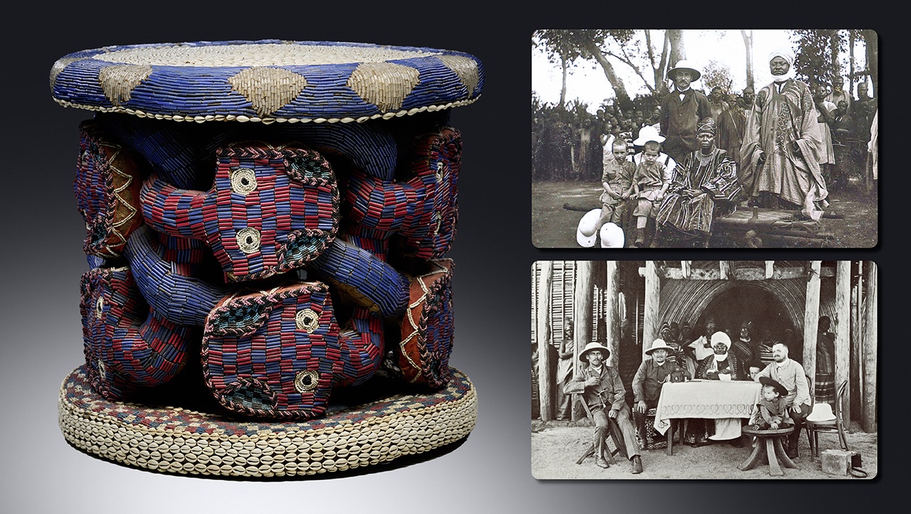 Throne seat "rü mfo" from Cameroon Grassfields, Bamum